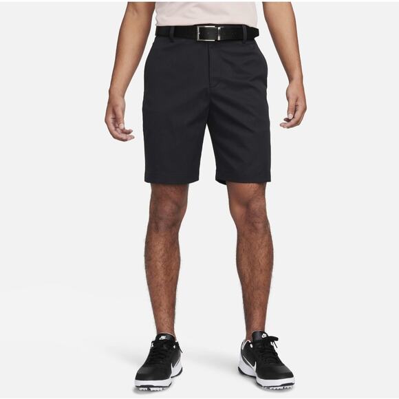 Nike Men's Black Dri-Fit 10" Short Chino Golf Shorts Plus Size 42 - Picture 1 of 11